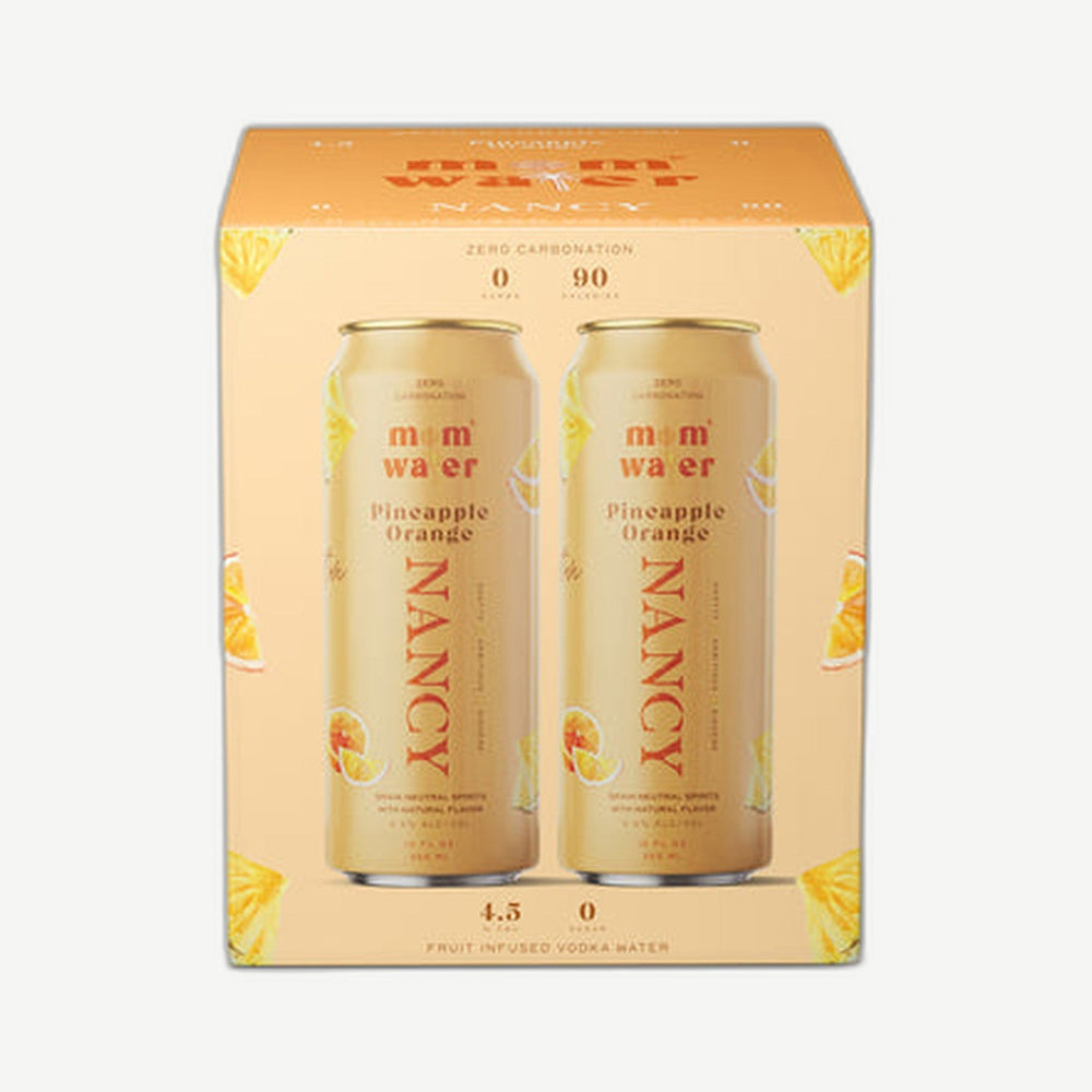 Mom Water Nancy Pnpl Orange 4pk Cans Pineapple Orange