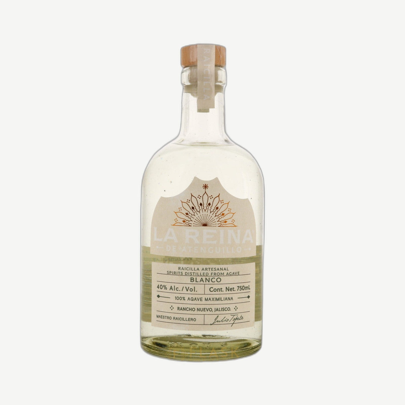 La Reina Raicilla Blanco Flask 200ml Flask 80 Proof