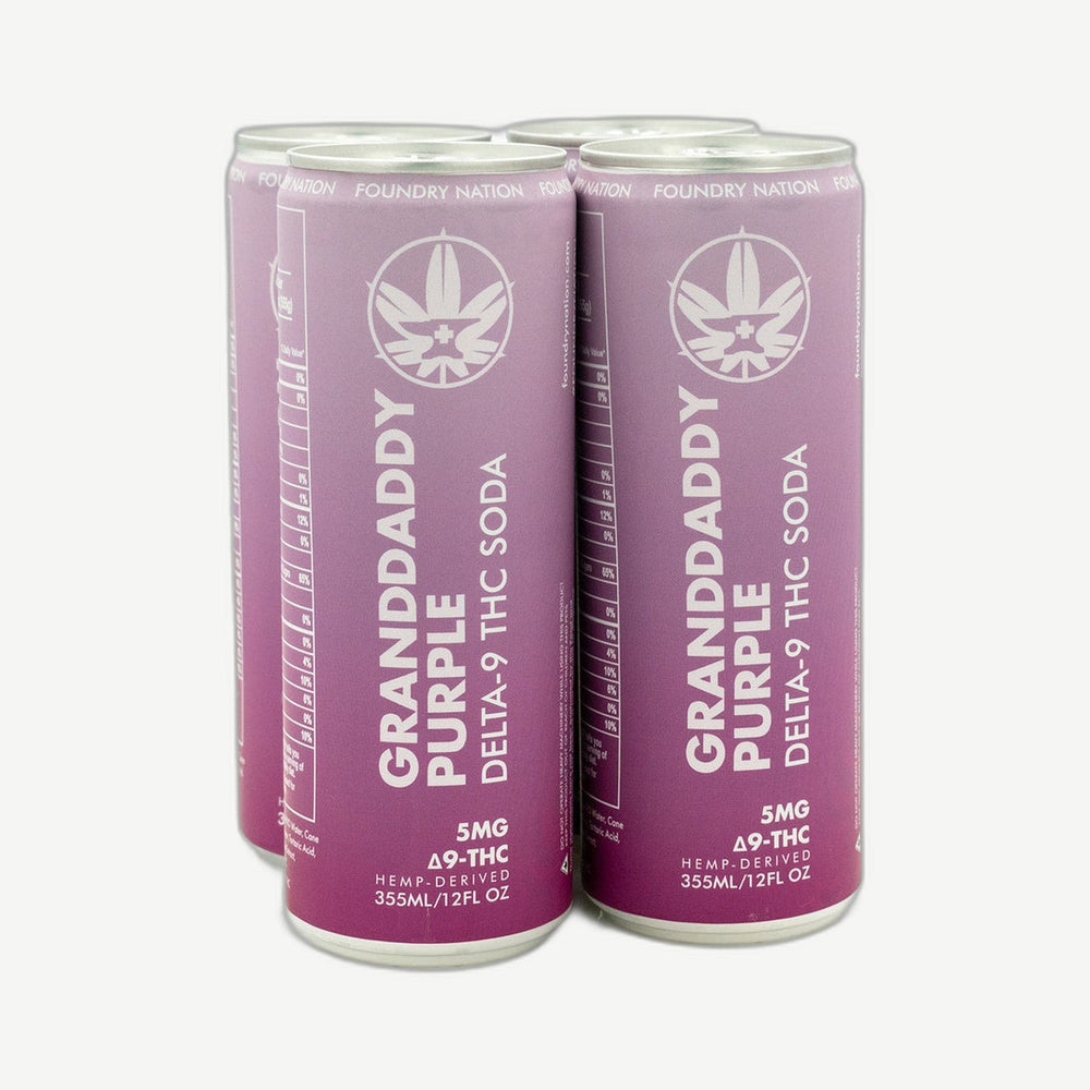 Foundry Thc Grndy Purp Soda D9 Thc infused Soda 5mg Thc