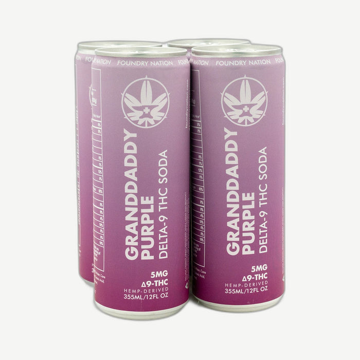 Foundry Thc Grndy Purp Soda D9 Thc infused Soda 5mg Thc