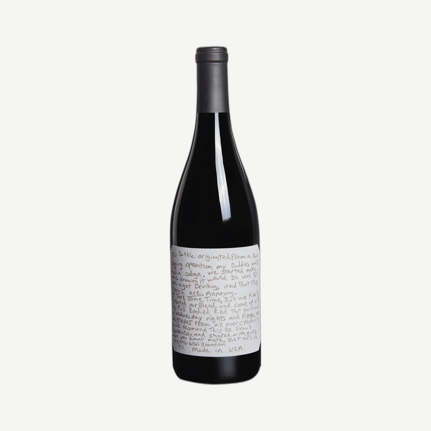 Slo Down Sexual Chocolate 2021 750ml Red Wine Napa Valley