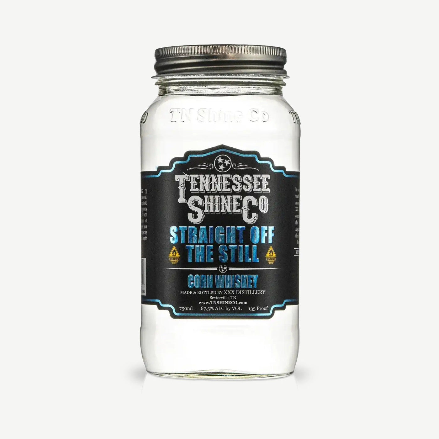 Tennessee Shine Strt Off Still Straight off the Still Corn Whiskey 750m