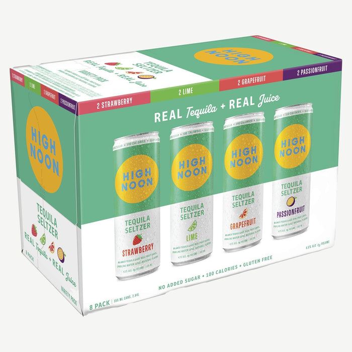 High Noon Tequila Vrty 8pk Tequila Seltzer Variety Pack