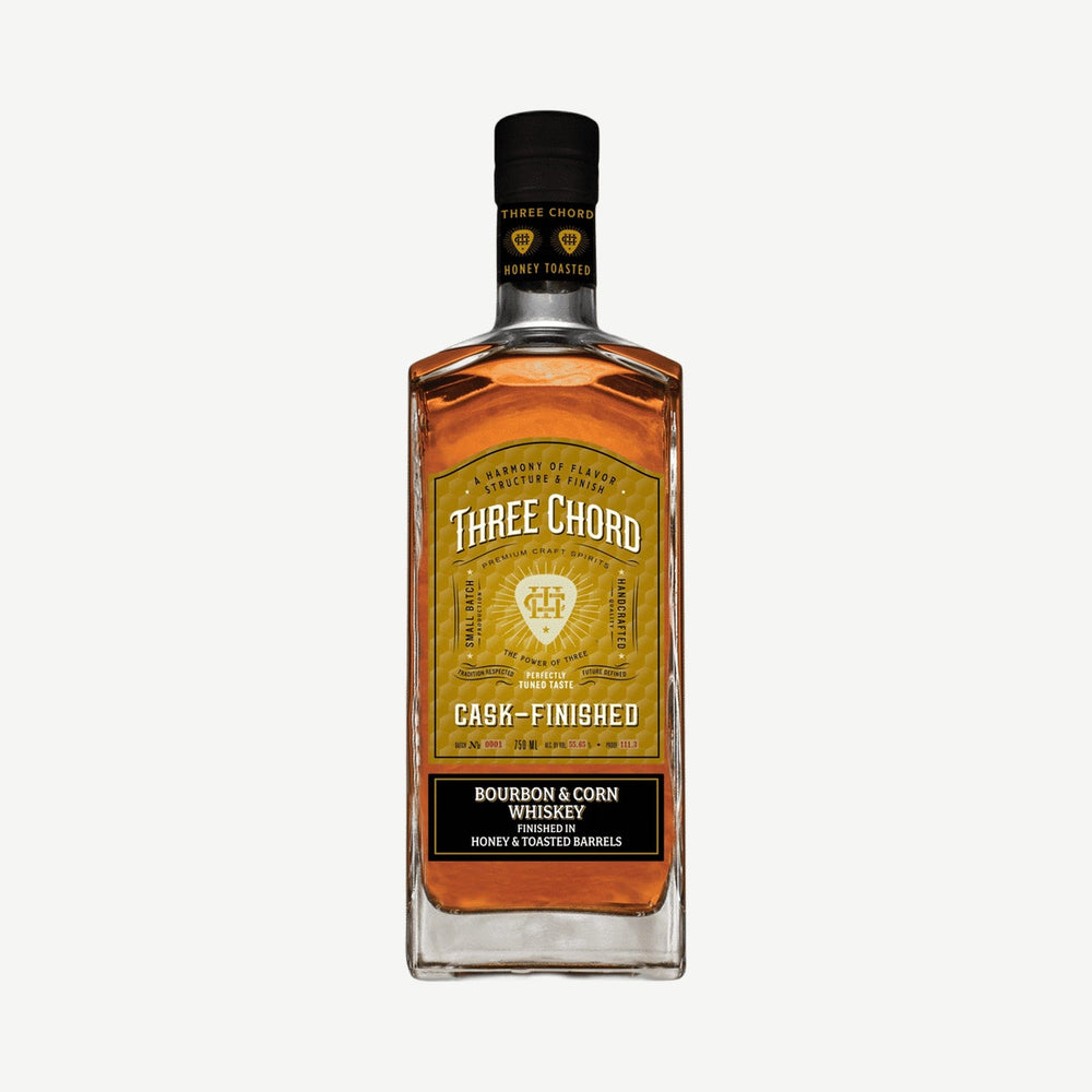 Three Chord Honey Toasted Bbn 750ml Cask Finished Bourbon & Corn Whisk