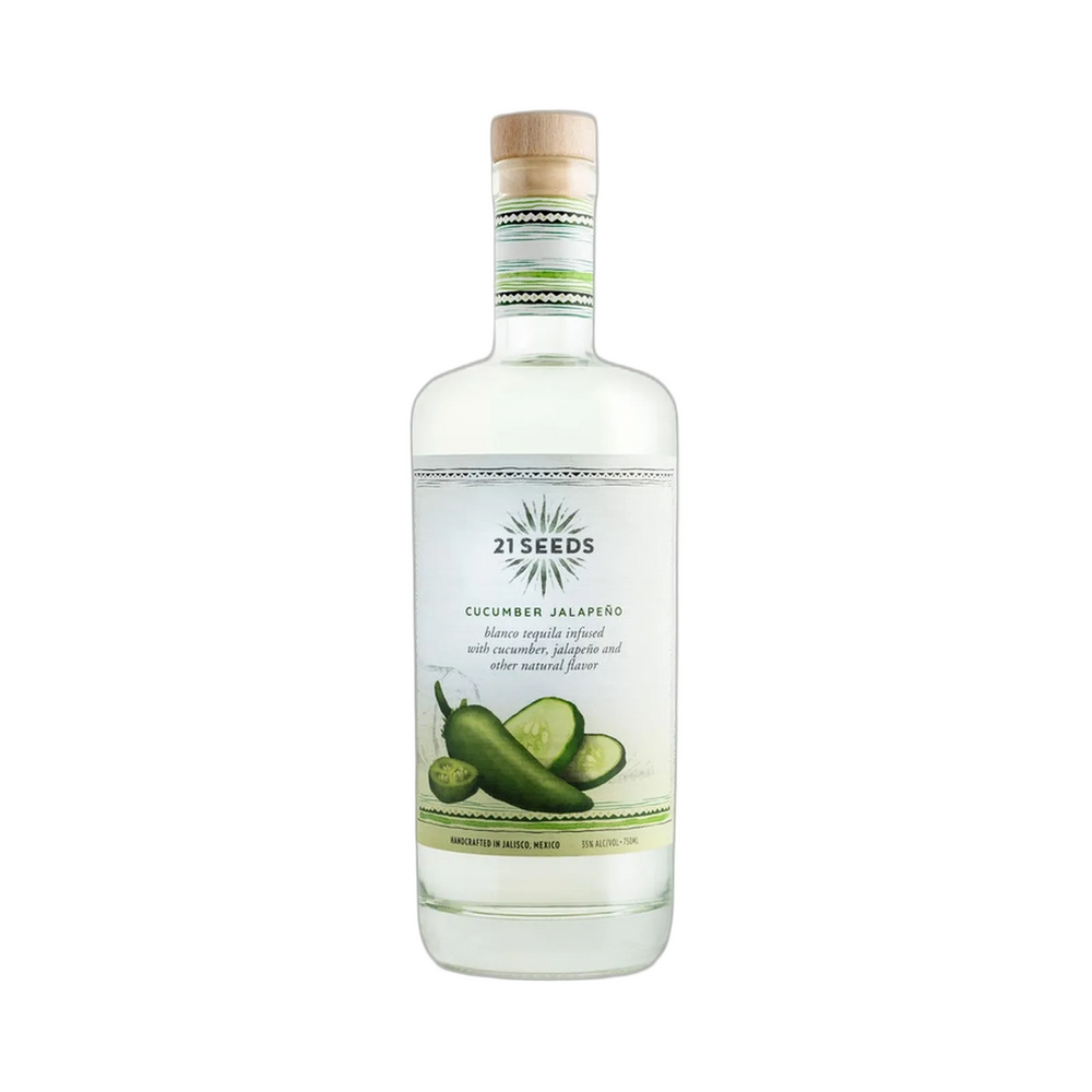 21 Seeds Cucumber Jalapeno Teq Tequila Blanco with Cucumber Jalapenos