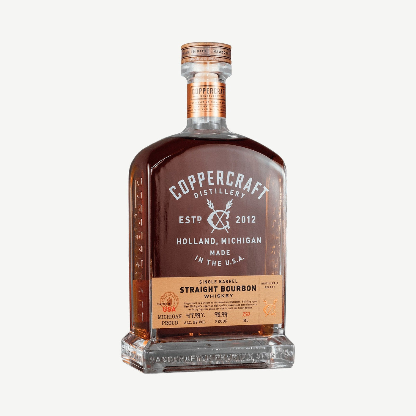 Coppercraft Single Barrel Bbn 750ml Single Barrel Bourbon