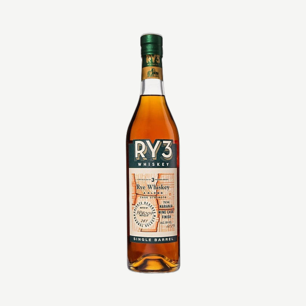 RY3 Rye Whiskey Cognac Barrel Single Barrel Cask Strength