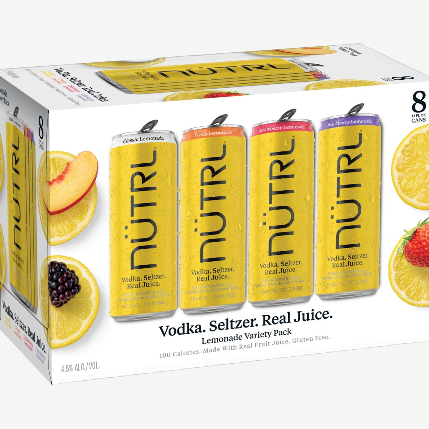 Nutrl Vodka Seltz Lmnd 8pk 8pk Lemonade Seltzer Variety Pack