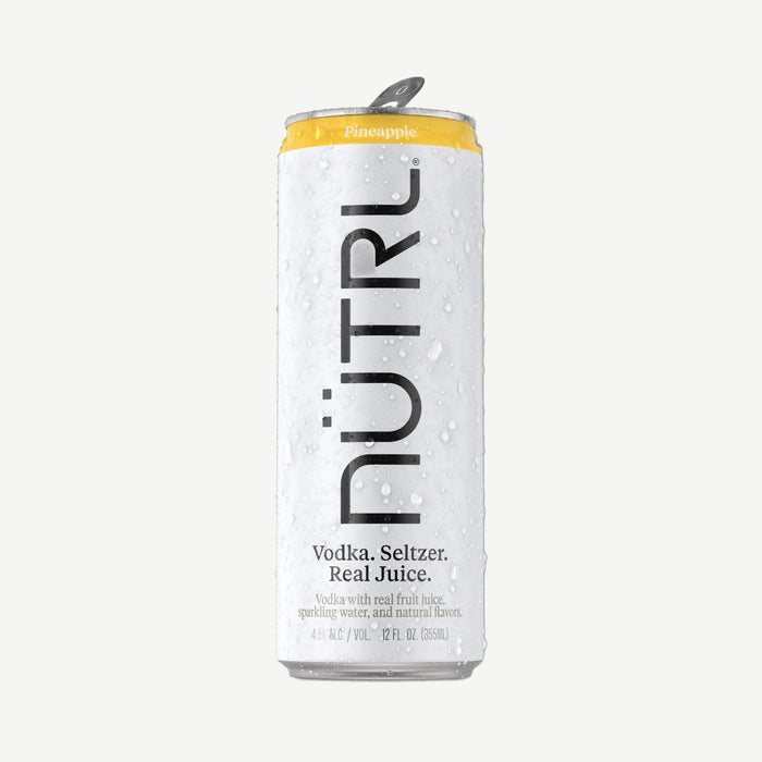Nutrl Vodka Seltz Pnpl 24oz Pineapple Seltzer 24oz Can