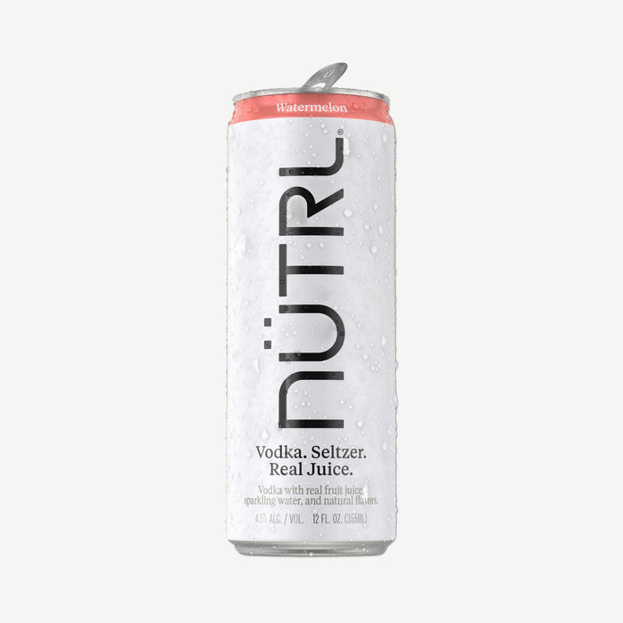 Nutrl Vodka Seltz Wtrmln 4pk Vodka Seltzer Watermelon