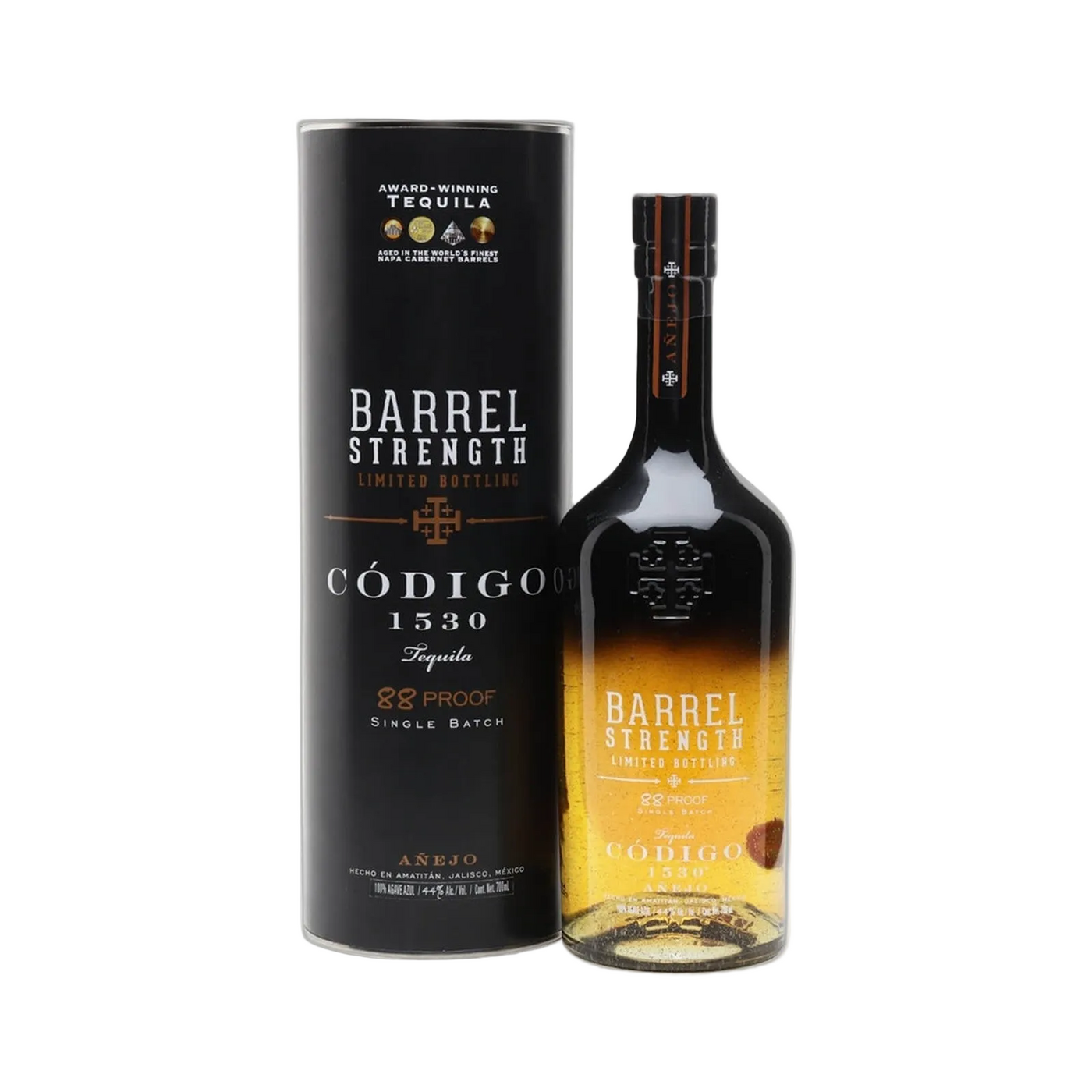 Codigo 1530 Tequila Anejo Blk Barrel Strength Single Batch Tequila