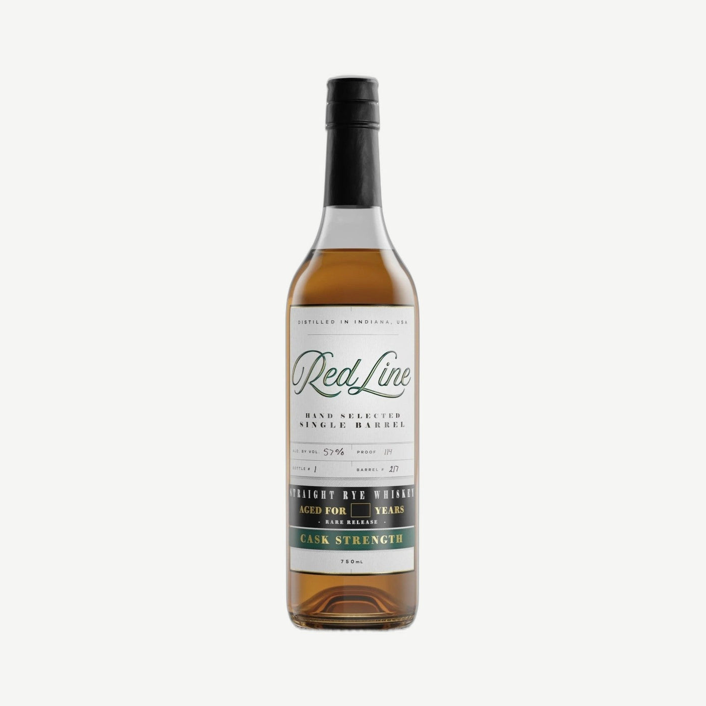 Red Line Single Barrel Rye 750 750ml Toasted Oak Barrel Finished