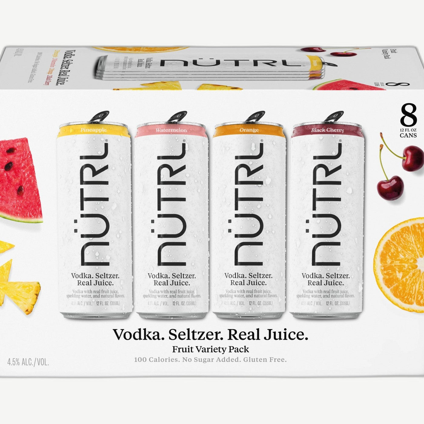 Nutrl Vodka Seltzer Pnpl 4pk Pineapple
