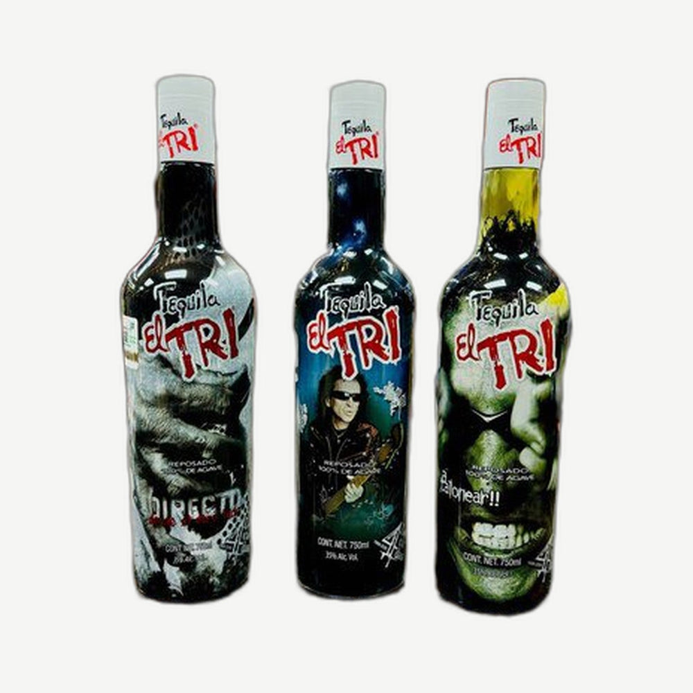 Tequila El Tri Reposado 750ml Black Bottle