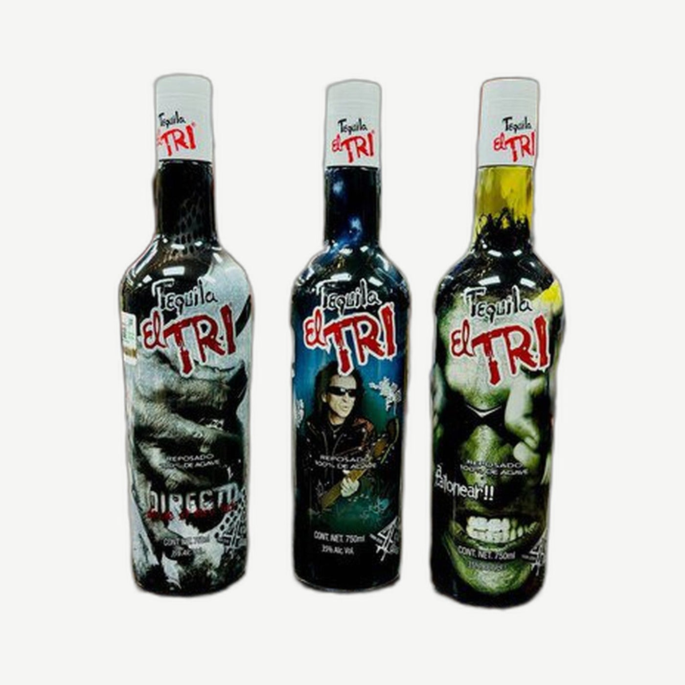 Tequila El Tri Reposado 750ml Black Bottle