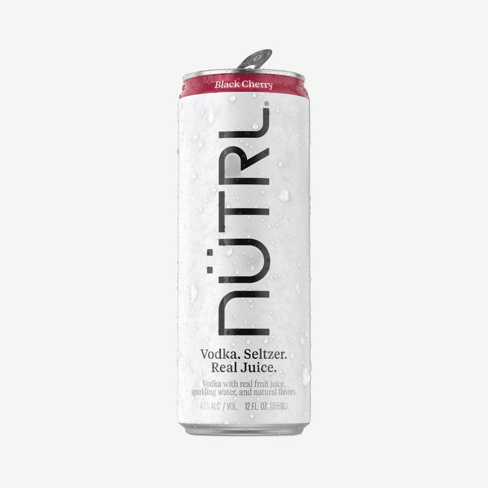 Nutrl Vodka Seltz Blk Chry 4pk Vodka Seltzer Black Cherry