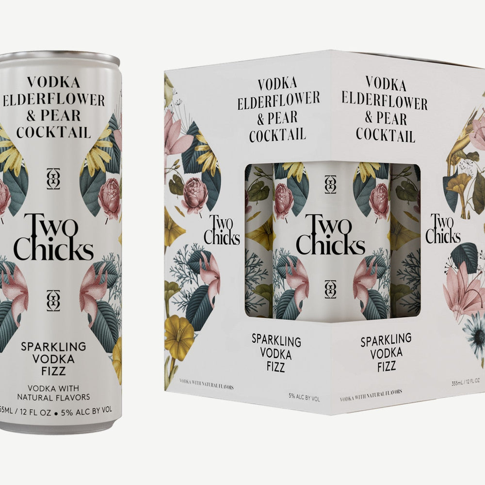 Two Chks Spark Vodka Fizz 4pk Two Chicks Sparkling Vodka Fizz