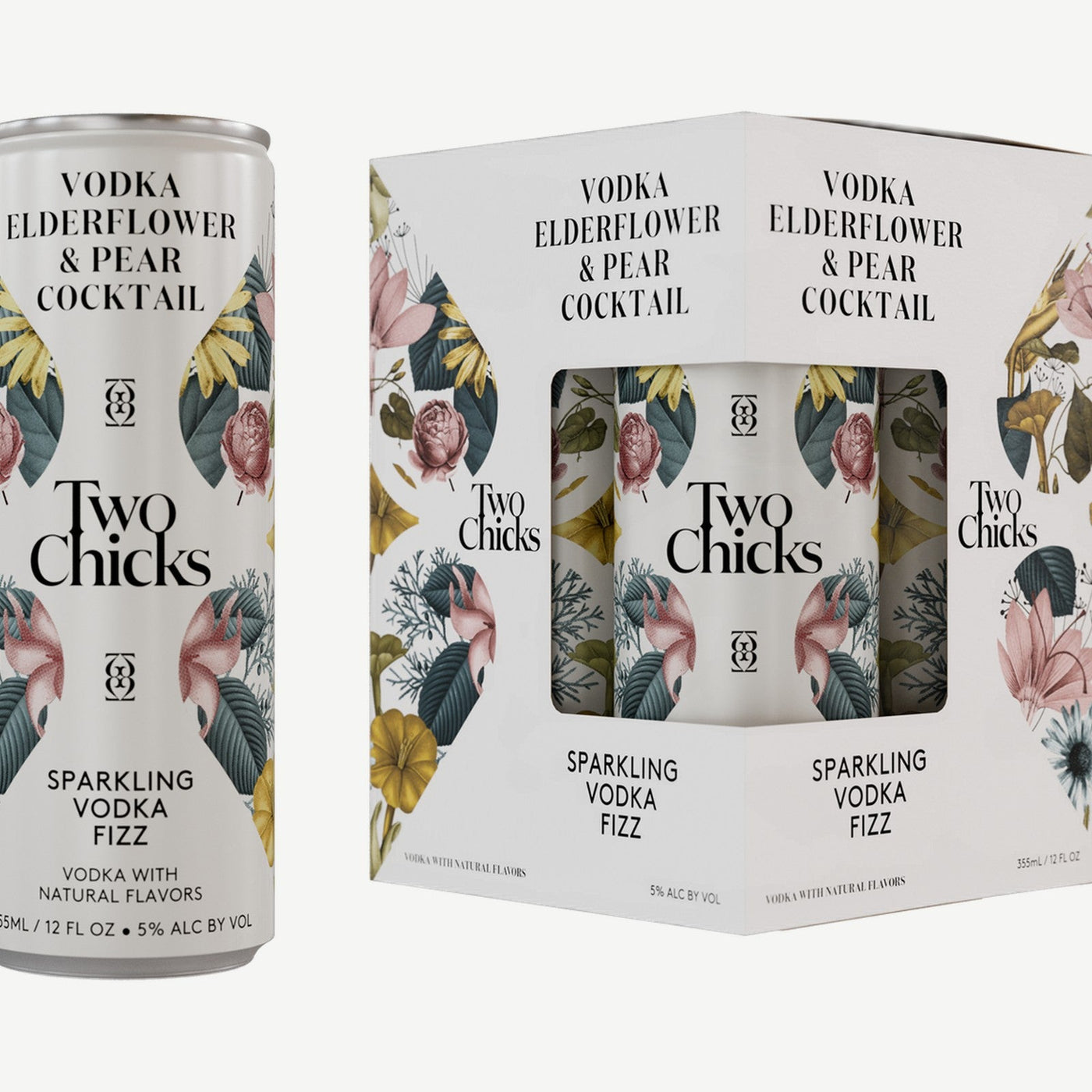 Two Chks Spark Vodka Fizz 4pk Two Chicks Sparkling Vodka Fizz
