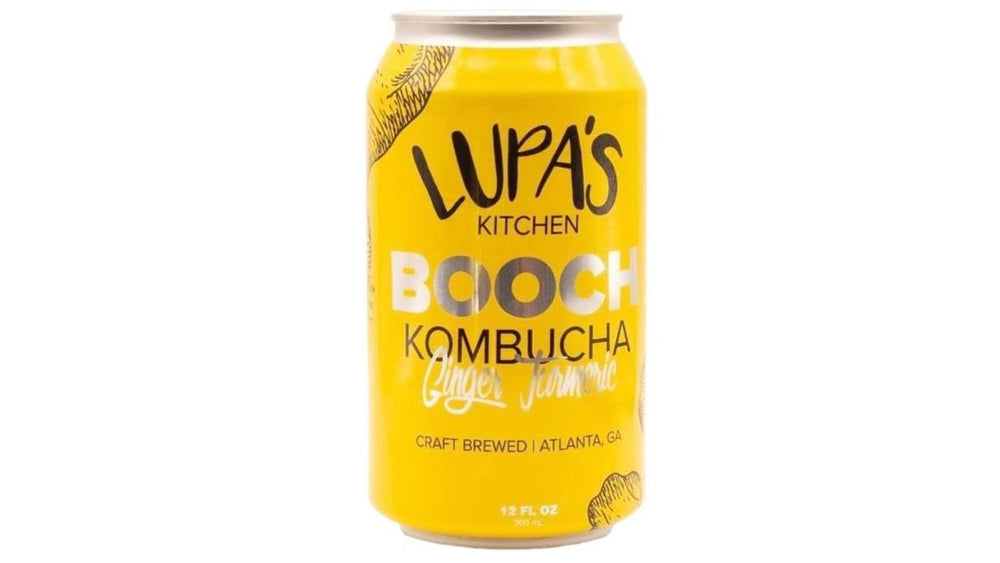 Lupas Ginger Turmeric Kombucha 12oz Single Can