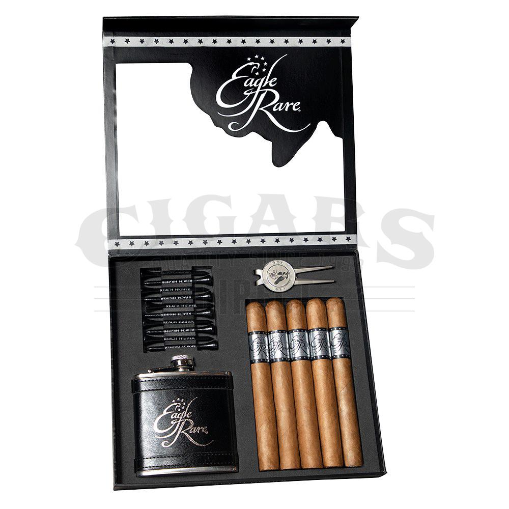 Eagle Rare Cigar Gift Set 5 Cigars, Metal Coaster, Cigar Cutter
