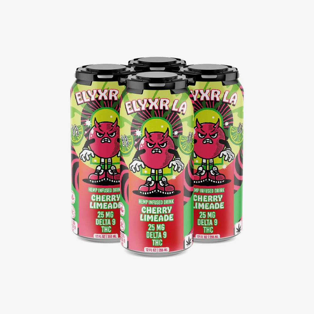Elyxr LA D9 Drink Cherry Limd 25mg D9 THC Drink Cherry Limeade