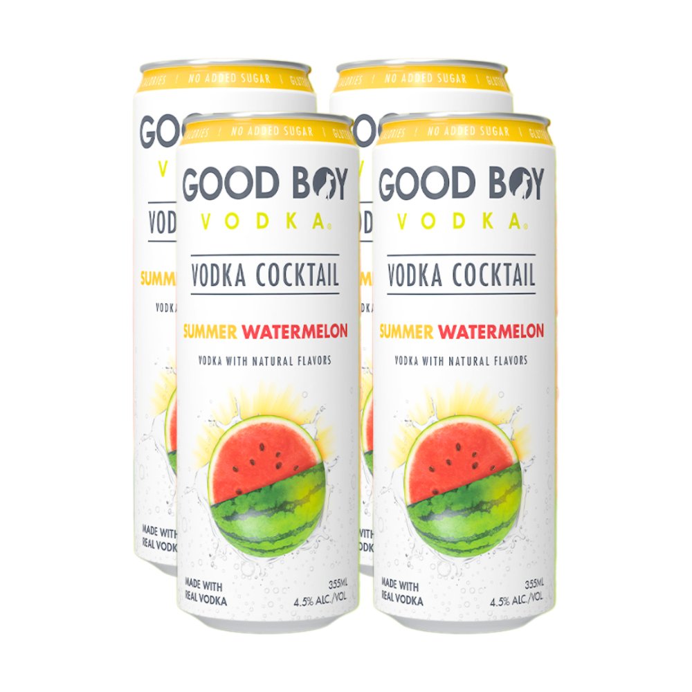 Good Boy Seltzer Summ Wtrmln 4pk Vodka Seltzer by John Daly