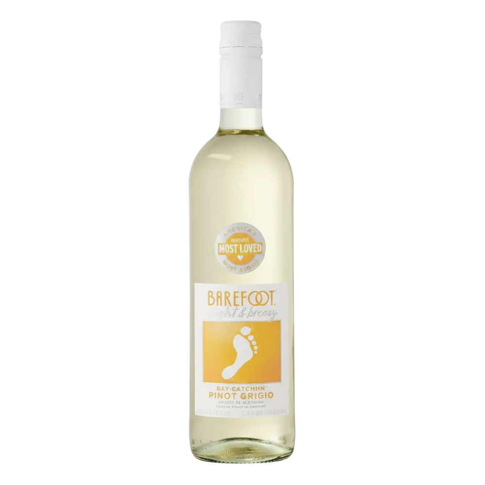 Barefoot B&B Pinot Grigio 750 750ml Bright & Breezy