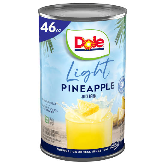 Dole Light Pineapple Juice 46oz Can