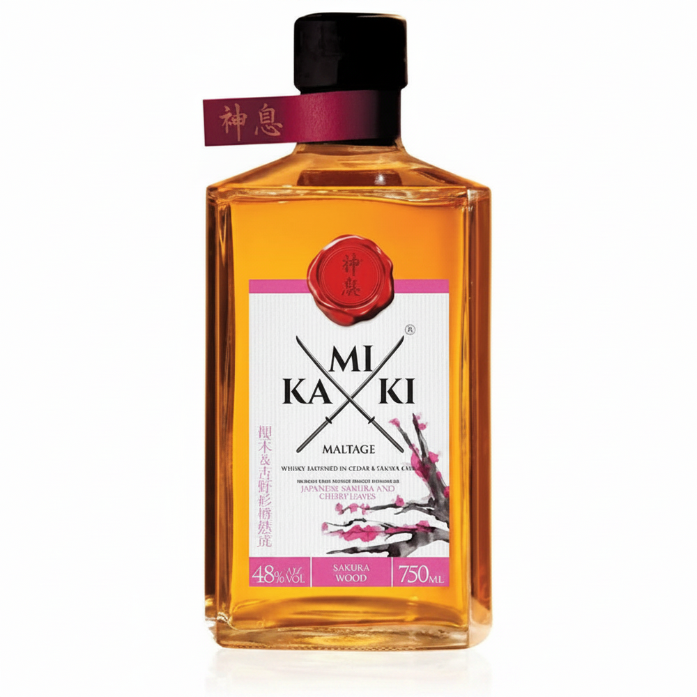 Kamiki Sakura Woods 750ml Whisky finished in Cedar & Sakura Casks