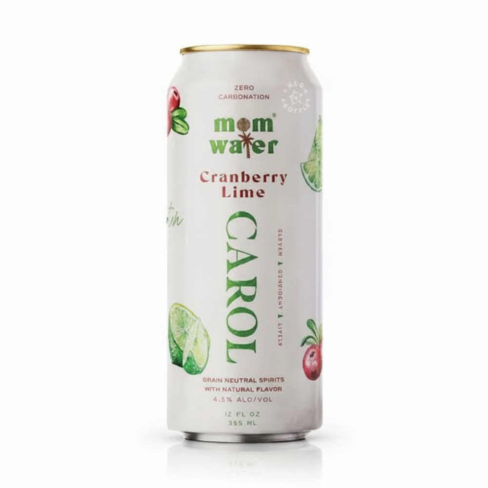 Mom Water Carol Cran Lime 4pk Cans Cranberry Lime