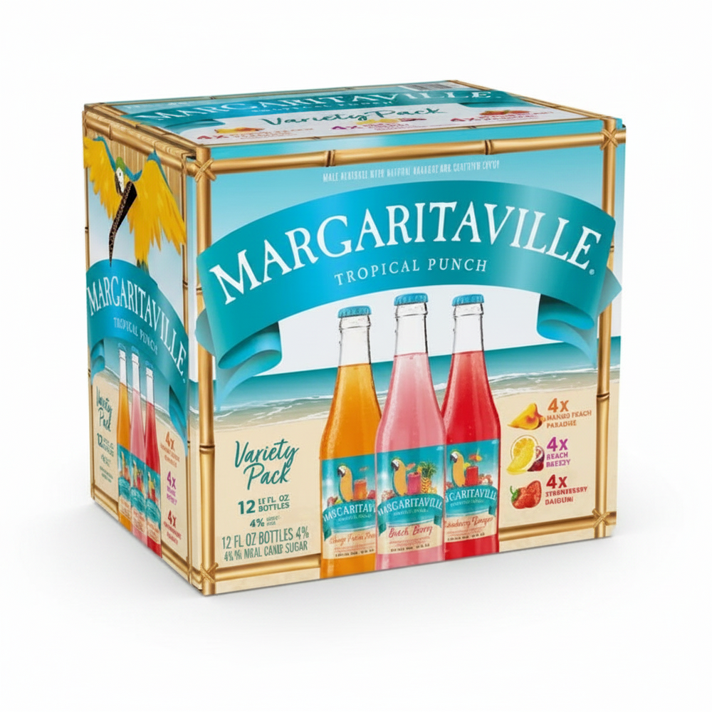 Margaritavile Trop Pnch 12pk Tropical Punch Variety 12pk Bottles