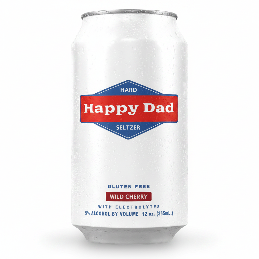 Happy Dad Wild Cherry 12pk 12pk 12oz Seltzer