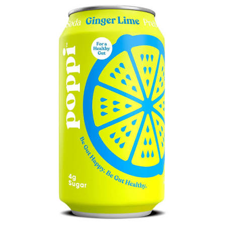 Poppi Strawberry Lemon 12oz Prebiotic Soda