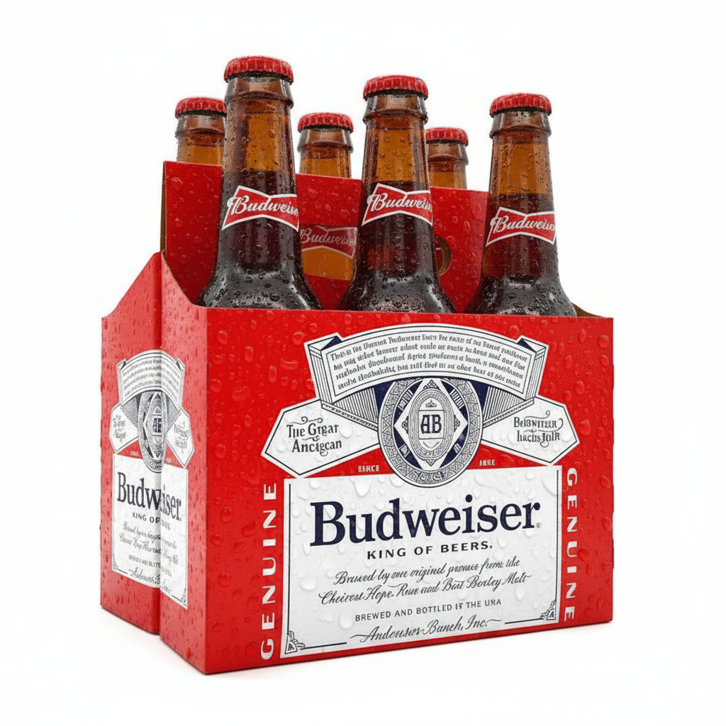Budweiser 6pk bottles Budweiser 6pk bottles 12oz