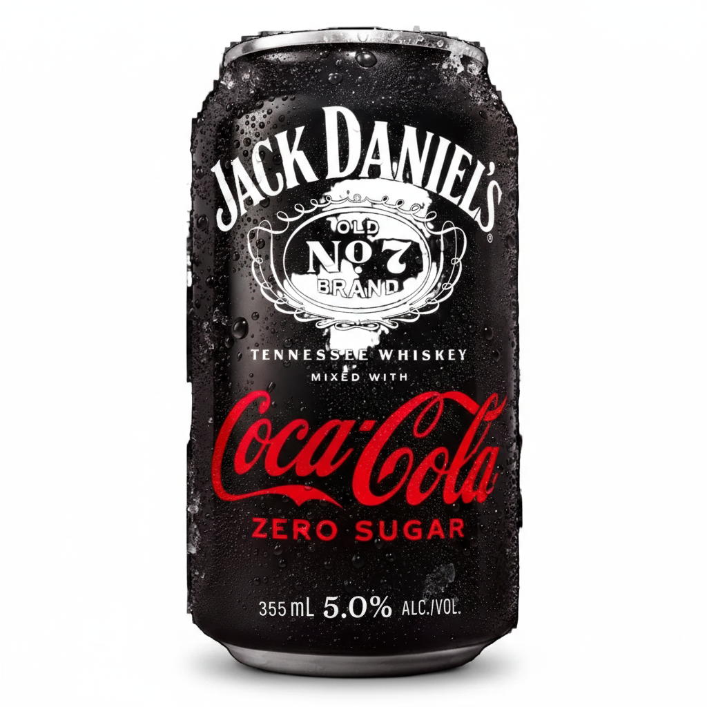 JD Whiskey & Coke Zero 4pk Can Jack Daniels RTD