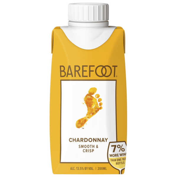 Barefoot Chardonnay tetra pack 200ml Single