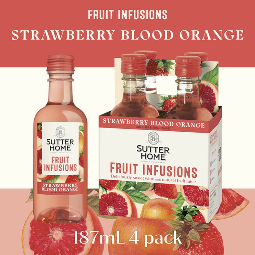 Sutter Home Trop Pnpl 4pk 4pk Infusions strawberry blood orange