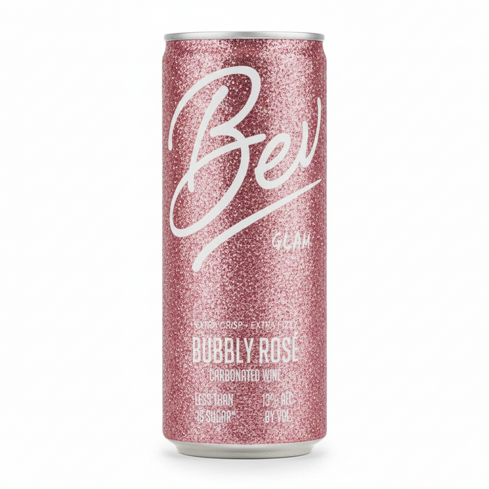 Bev Glam Rose Wine 4pk 4pk 250ml Cans
