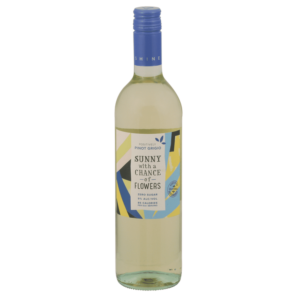 Sunny with a Chance of Flowers 750ml  pinot G 85 Calorie Zero Sugar