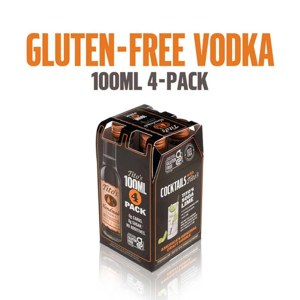 Tito's Vodka 100ml 4/100 ml pk