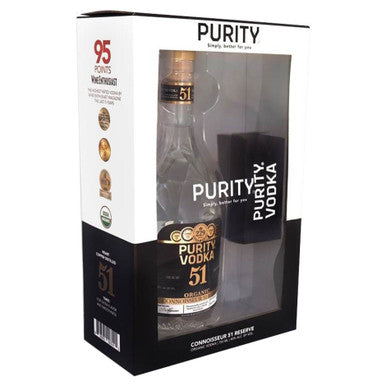 Purity Vodka 51x Gift Pack 750ml Gift Pack with Ice Rocks