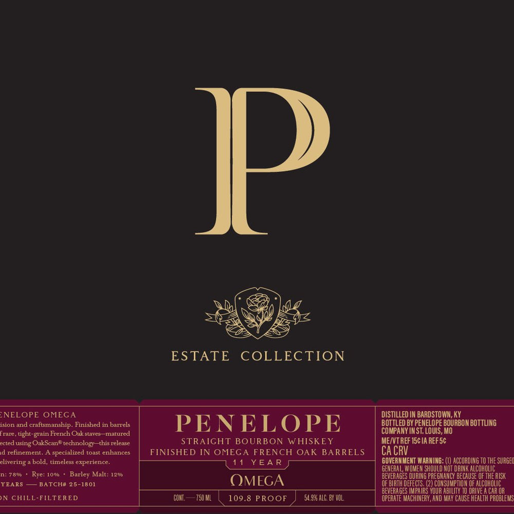 Penelope 11yr Est Coll Omega Estate Collection Omega Bourbon 750