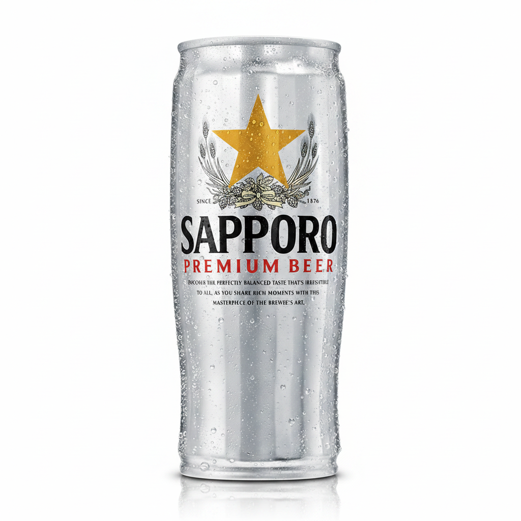 Sapporo Premium Beer can
