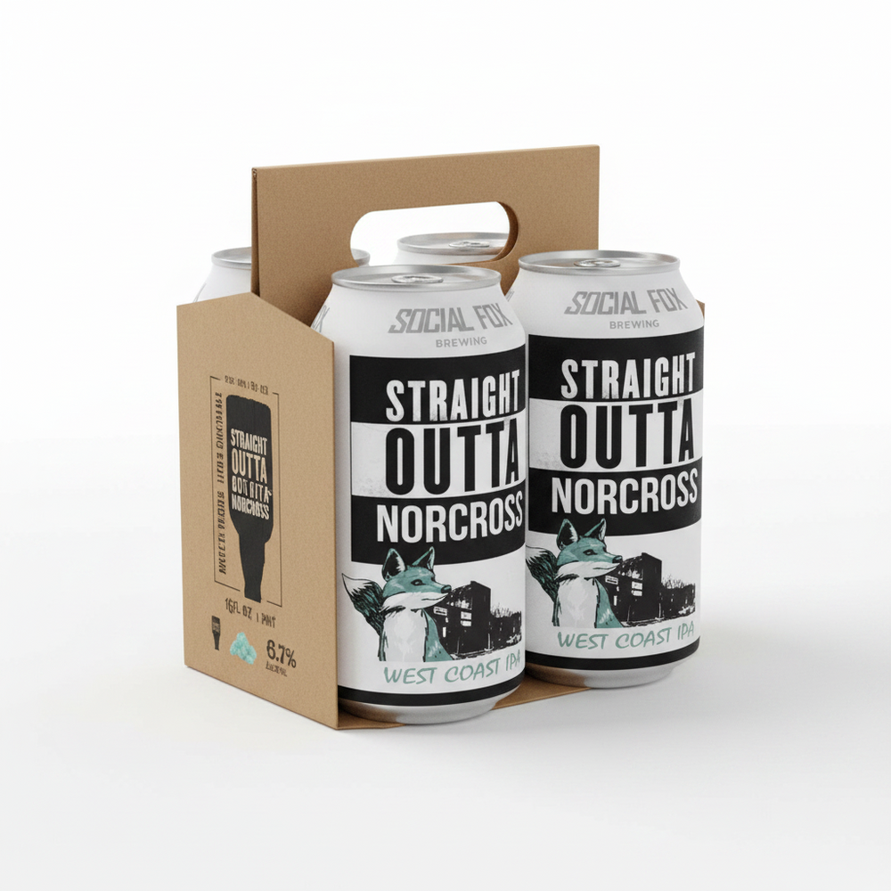 Social Fox Straight Outta Norc 4pk 16oz Straight Outta Norcross