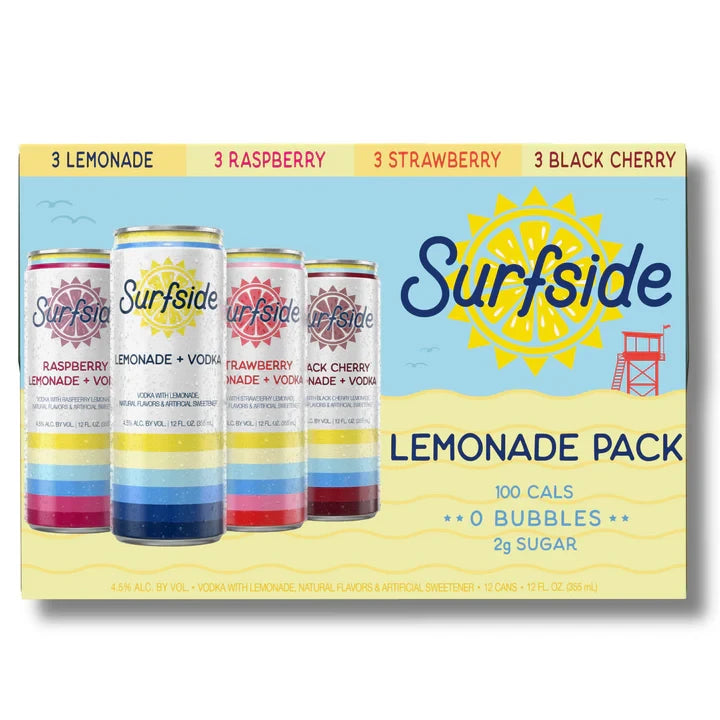 Surfside Lemonade 12pk RTD 12pk 12oz Cans Lemonade Variety Pack