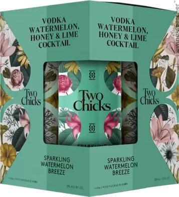 Two Chks Vodka Wtrmln Lime Two Chicks Watermelon & Lime 4pk