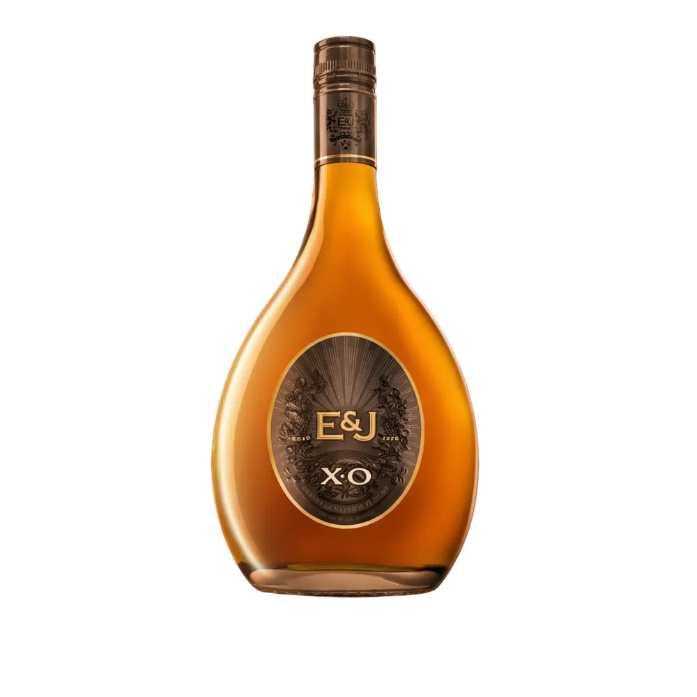 E&J XO Brandy bottle