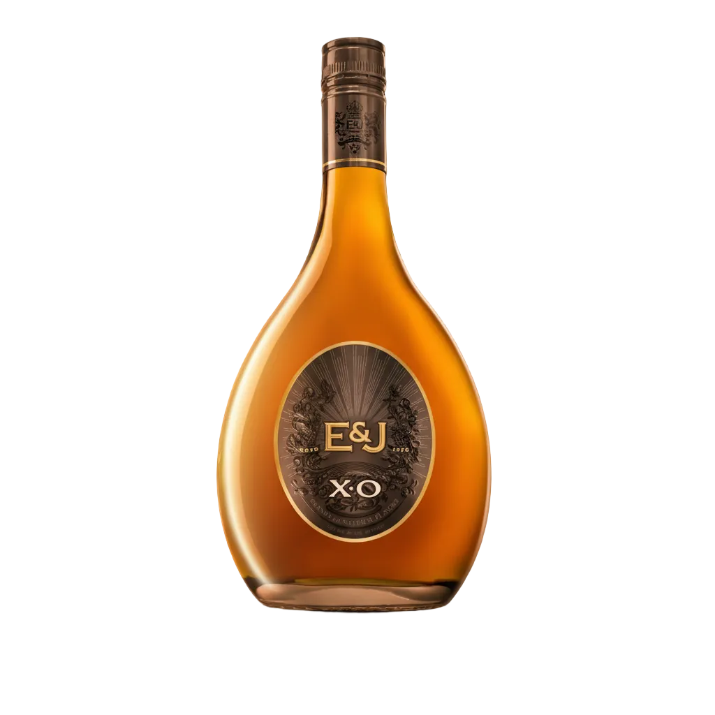 E&J XO Brandy bottle