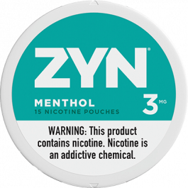 Zyn Menthol 3mg